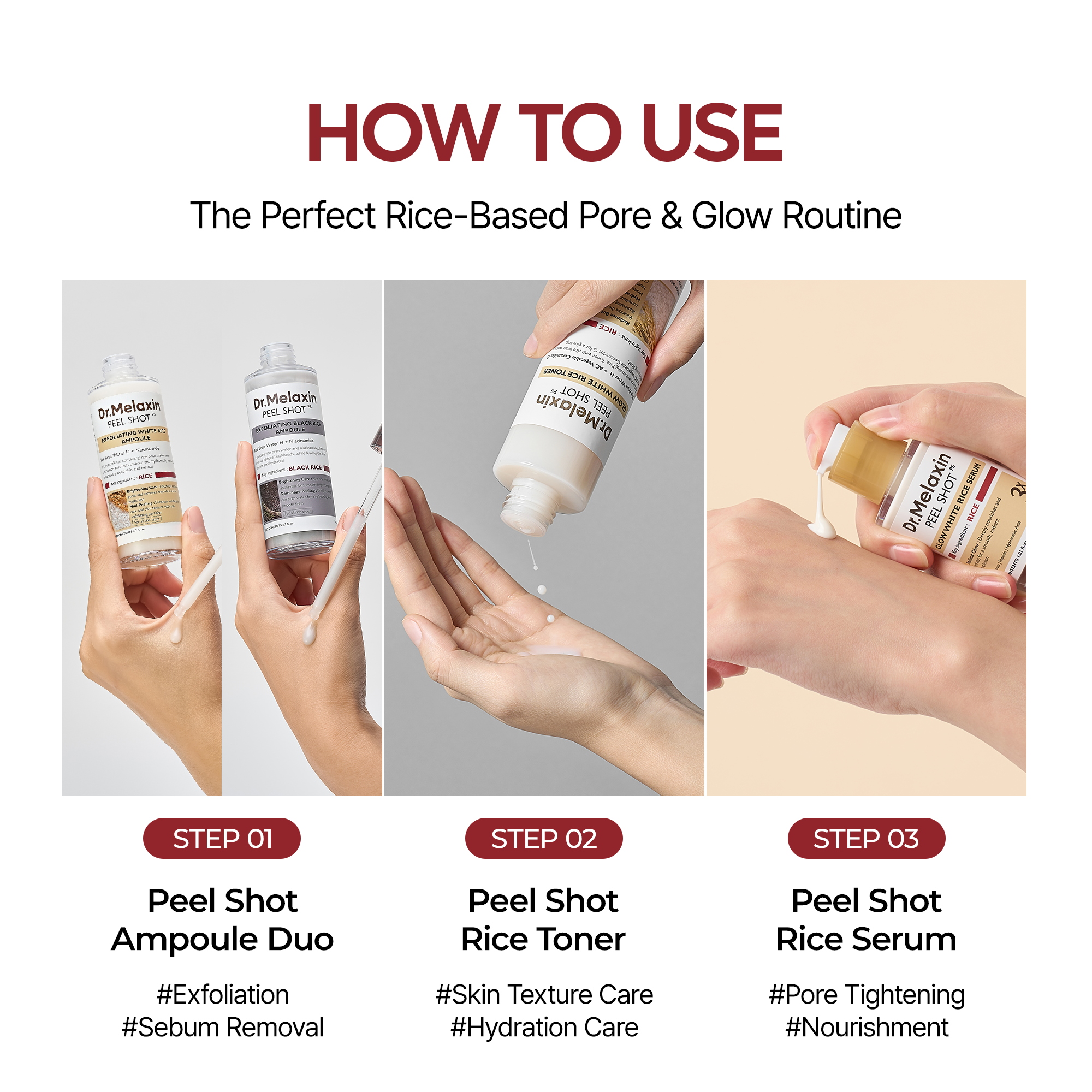Peel Shot Glow Rice PDRN Serum