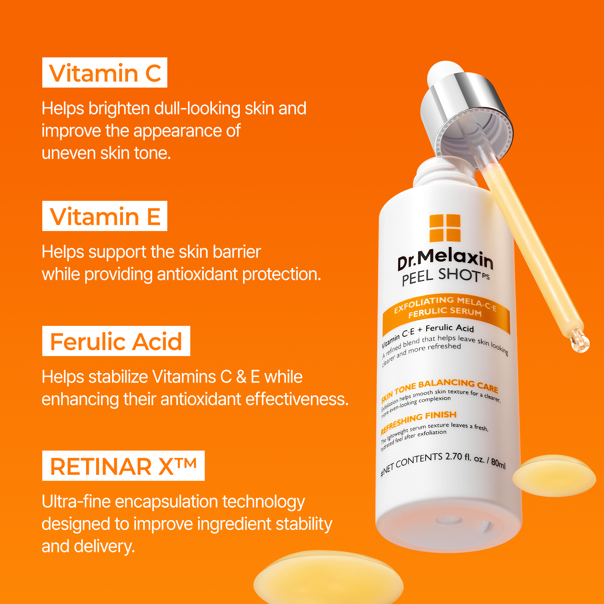 Peel Shot Exfoliating MELA-C·E Ferulic Serum