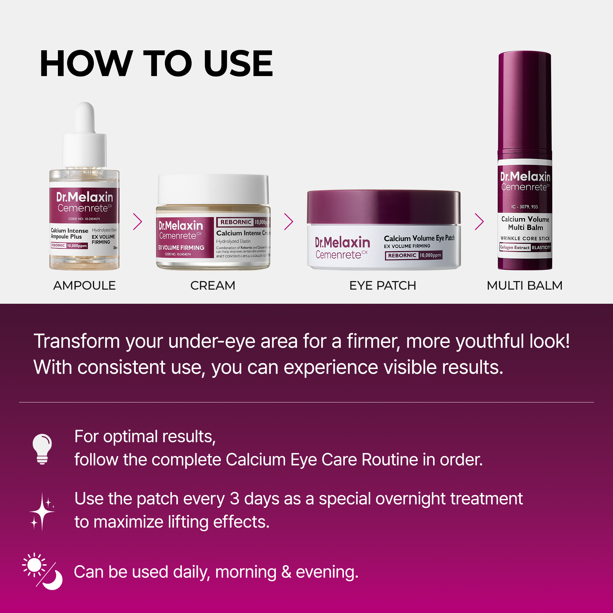 Calcium Eyecare Routine Set