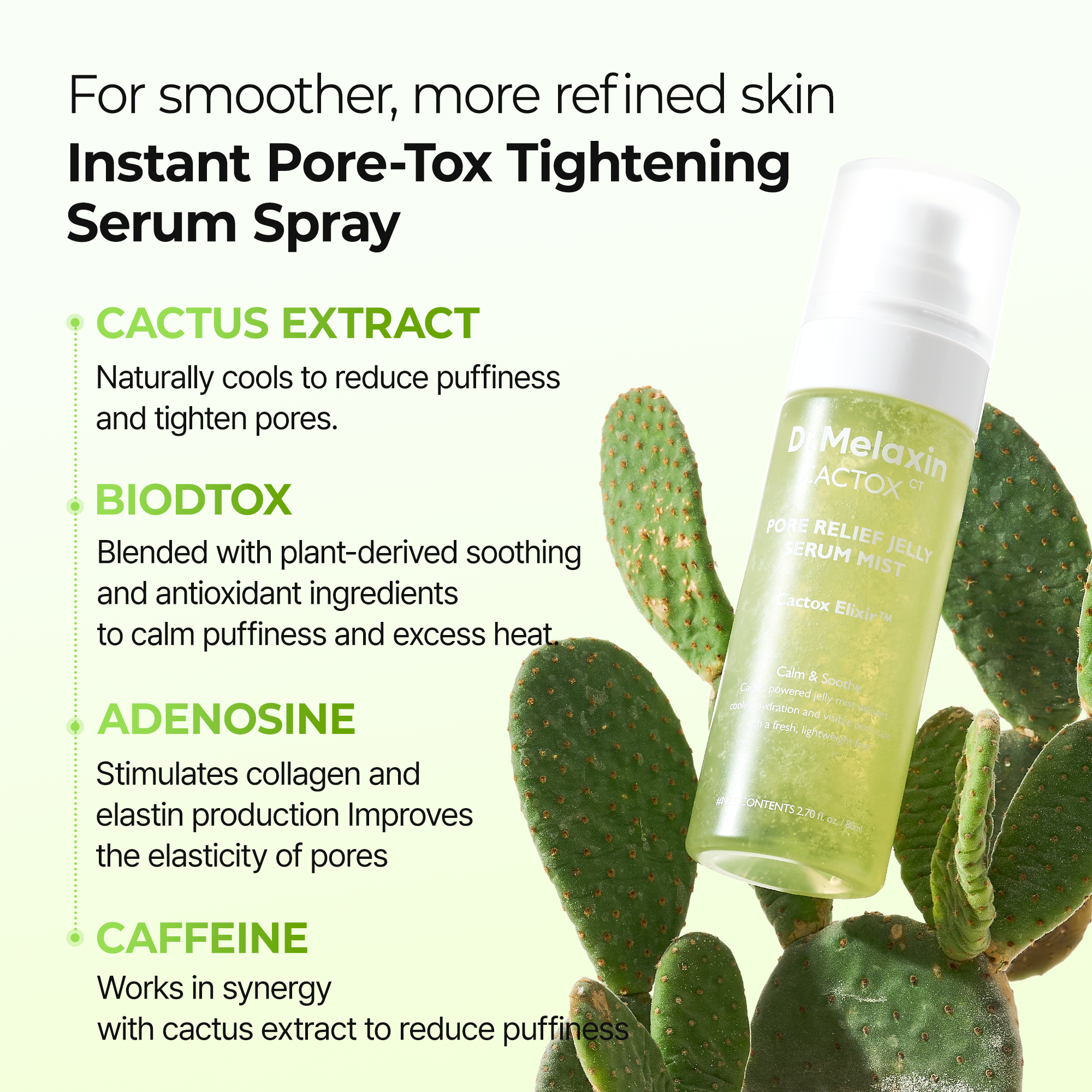 Cactox Deep Cleansing & Pore Care 4-Step Set