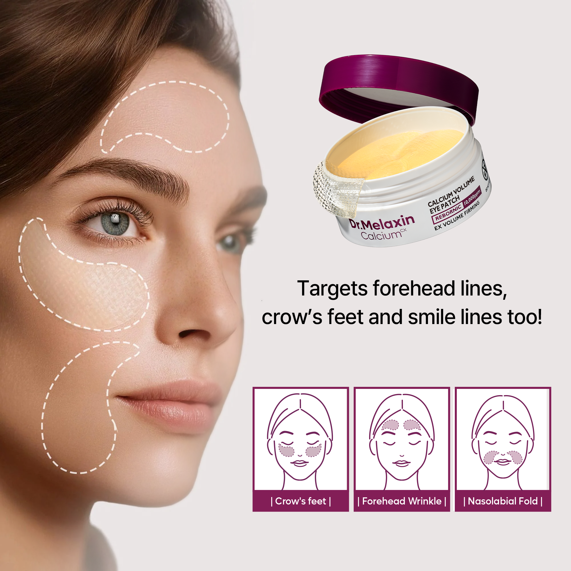 [TikTok Bestseller] Calcium Volume Multi Balm & Eye Patch 60ea
